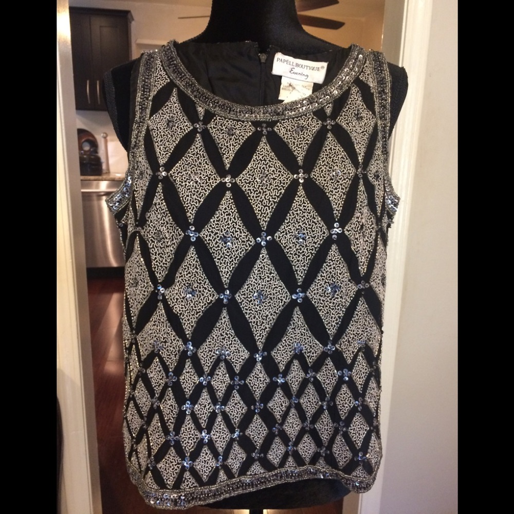 Papell Boutique Evening Top